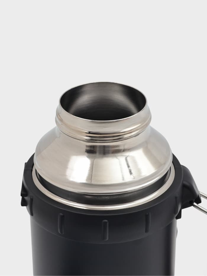 Термос Мастер К «Движение. Урал», 1.2 л, 9.8×29 см, с кружкой, сохраняет тепло 18 ч, нержавеющая сталь, пластик, чёрный