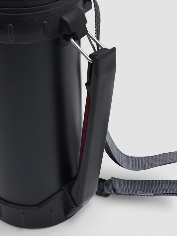 Термос Мастер К «Движение. Урал», 1.2 л, 9.8×29 см, с кружкой, сохраняет тепло 18 ч, нержавеющая сталь, пластик, чёрный