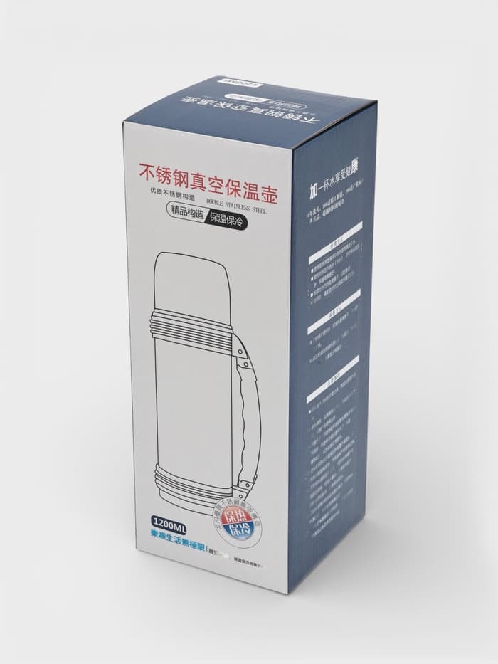 Термос Мастер К «Движение. Урал», 1.2 л, 9.8×29 см, с кружкой, сохраняет тепло 18 ч, нержавеющая сталь, пластик, чёрный