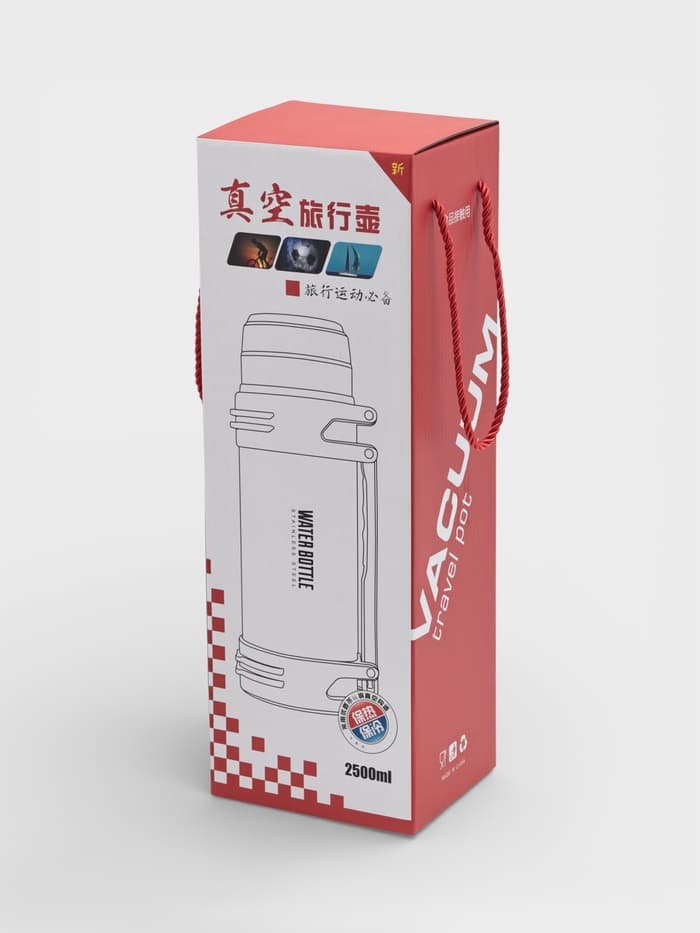 Термос Мастер К «Движение. Ямал», 2.5 л, с двумя кружками, сохраняет тепло 20 ч, нержавеющая сталь