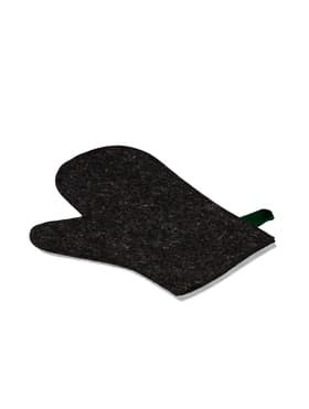 Рукавица для бани и сауны, войлок, серая