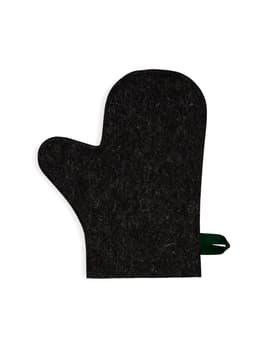 Рукавица для бани и сауны, войлок, серая