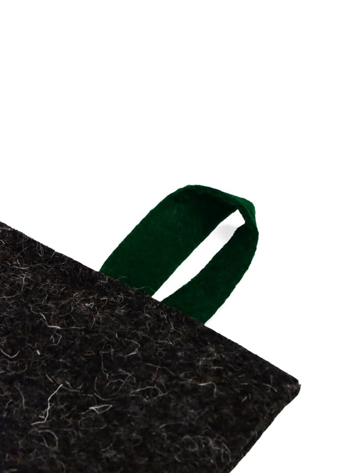 Рукавица для бани и сауны, войлок, серая