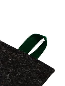 Рукавица для бани и сауны, войлок, серая