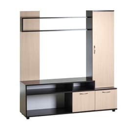 Мини - стенка в гостиную «Клик Мебель. Лира», 1600×1400×380 мм, цвет венге/дуб молочный