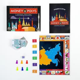 Настольная экономическая игра «Мани Полис. Города России», 240 банкнот, 5+