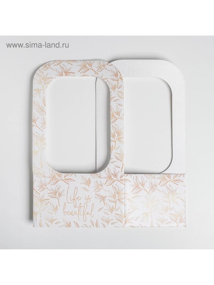 Коробка-переноска для цветов «Веточки», 17×12×32 см