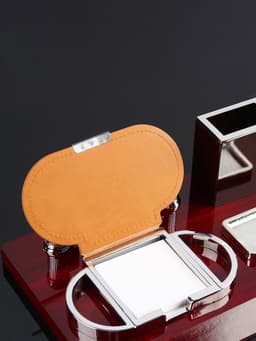 Набор настольный, органайзер 4 в 1, с визитницей, красное дерево