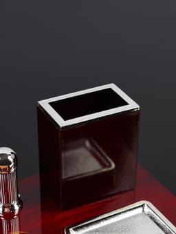 Набор настольный, органайзер 4 в 1, с визитницей, красное дерево