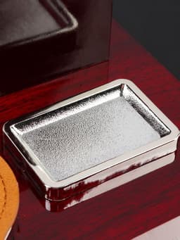 Набор настольный, органайзер 4 в 1, с визитницей, красное дерево