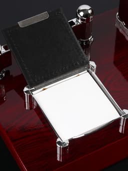 Набор настольный, органайзер 4 в 1 с визитницей, красное дерево