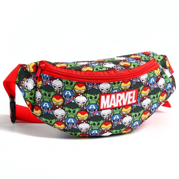 Сумка поясная детская для мальчика, 25×6×13 см, Мстители