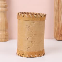 Туес «Чай», с тиснением, 8.5×8.5×12 см, береста