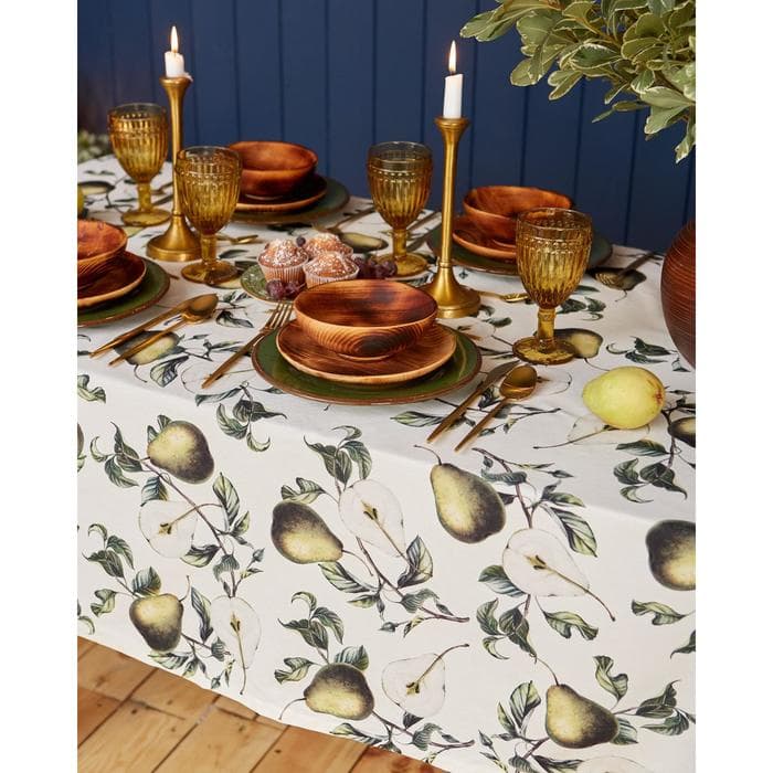 Скатерть «Этель. Груши», 149×180 см, 100% хлопок, саржа 190 г/м²