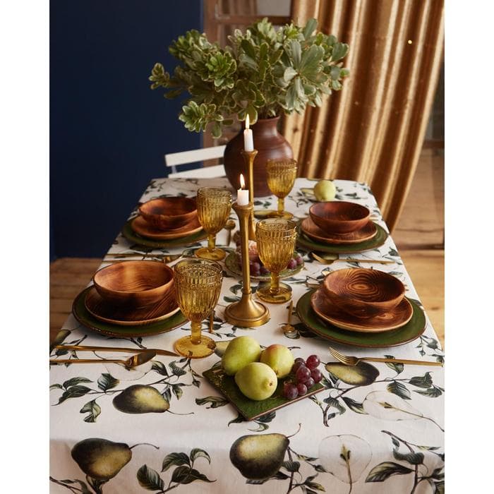 Скатерть «Этель. Груши», 149×180 см, 100% хлопок, саржа 190 г/м²
