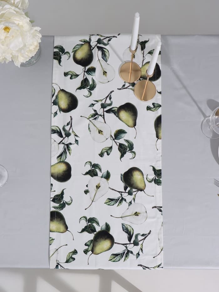 Дорожка на стол «Этель. Груши» 40×149 см, 100% хлопок, саржа 190 г/м²