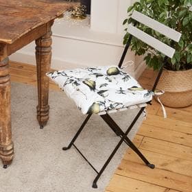 Подушка на стул «Этель. Груши», 42×42 см, белая