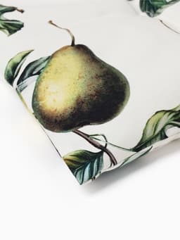 Подушка на стул «Этель. Груши», 42×42 см, белая