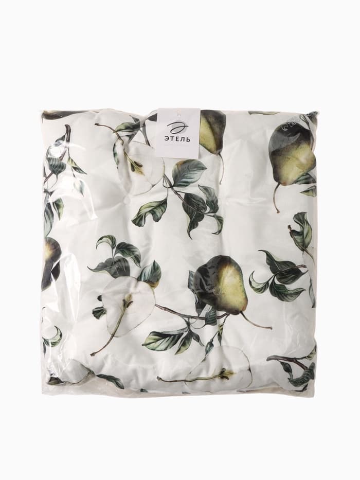 Подушка на стул «Этель. Груши», 42×42 см, белая