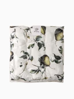 Подушка на стул «Этель. Груши», 42×42 см, белая