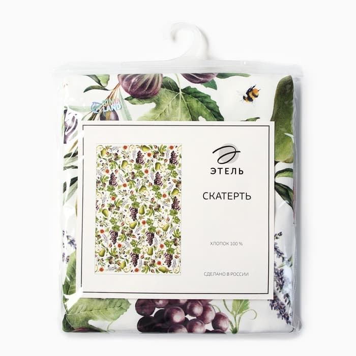 Скатерть «Этель. Фруктовый сад», 149×110 см, 100% хлопок, саржа 190 г/м²