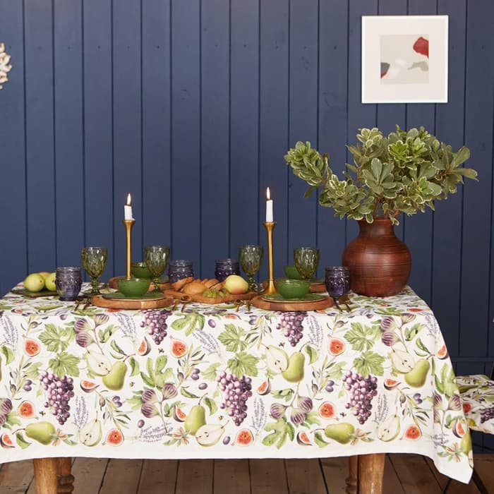 Скатерть «Этель. Фруктовый сад», 149×180 см, 100% хлопок, саржа 190 г/м²