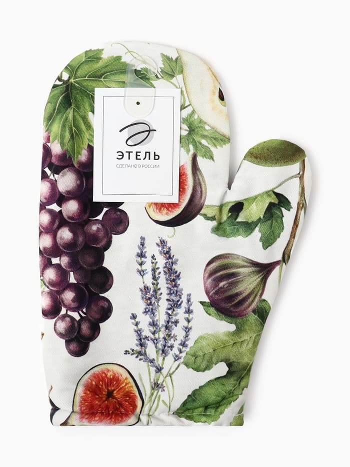 Варежка - прихватка «Этель. Фруктовый сад», 20×27 см, 100% хлопок, ватин 250 г/м²