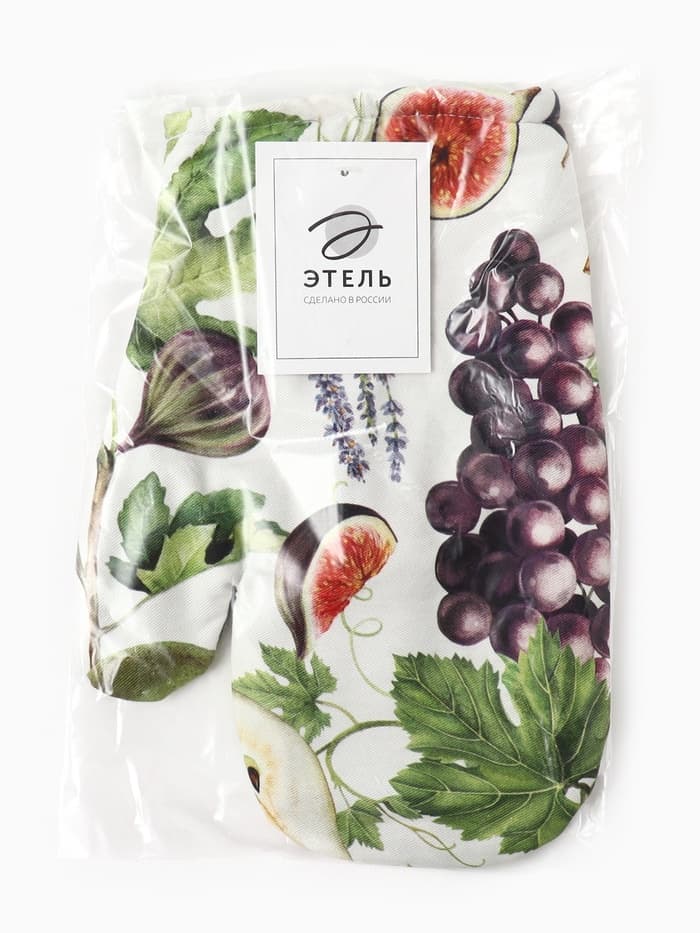 Варежка - прихватка «Этель. Фруктовый сад», 20×27 см, 100% хлопок, ватин 250 г/м²