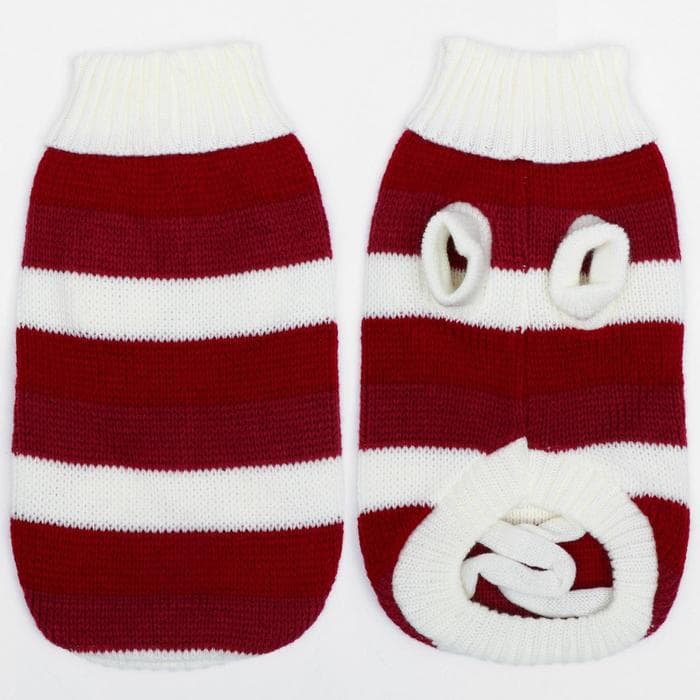 Свитер для животных, размер 10, ДС 30-45, ОШ 16-31, ОГ 30-45 см, расцветка МИКС