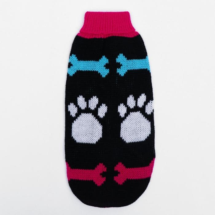 Свитер для животных, размер 12, ДС 36-51, ОШ 18-33, ОГ 32-47 см, расцветка МИКС