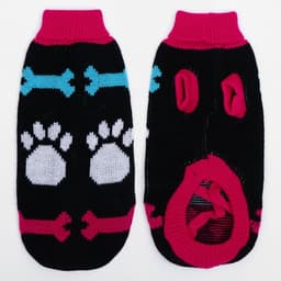 Свитер для животных, размер 12, ДС 36-51, ОШ 18-33, ОГ 32-47 см, расцветка МИКС