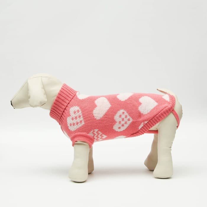 Свитер для животных, размер 14, ДС 40-55, ОШ 20-35, ОГ 36-51 см, расцветка МИКС