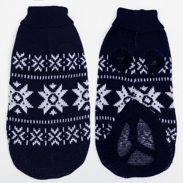 Свитер для животных, размер 14, ДС 40-55, ОШ 20-35, ОГ 36-51 см, расцветка МИКС