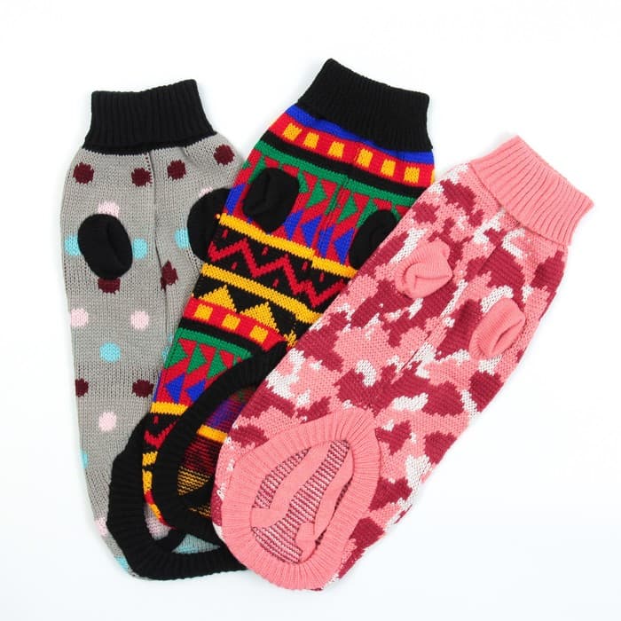 Свитер для животных, размер 16, ДС 45-60, ОШ 20-37, ОГ 37-52 см, расцветка МИКС