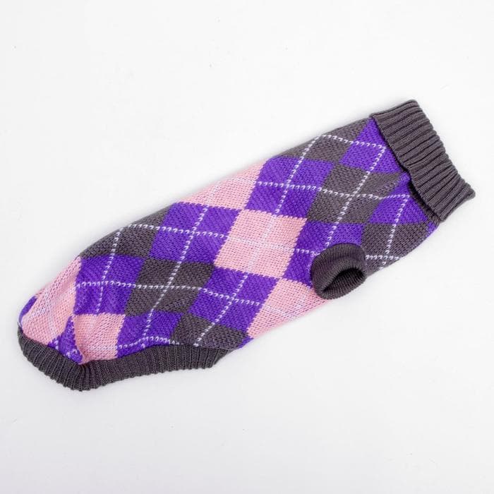 Свитер для животных, размер 16, ДС 45-60, ОШ 20-37, ОГ 37-52 см, расцветка МИКС