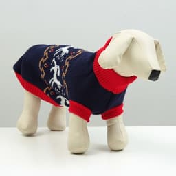 Свитер для животных, размер 18, ДС 50-65, ОШ 22-37, ОГ 38-53 см, расцветка МИКС