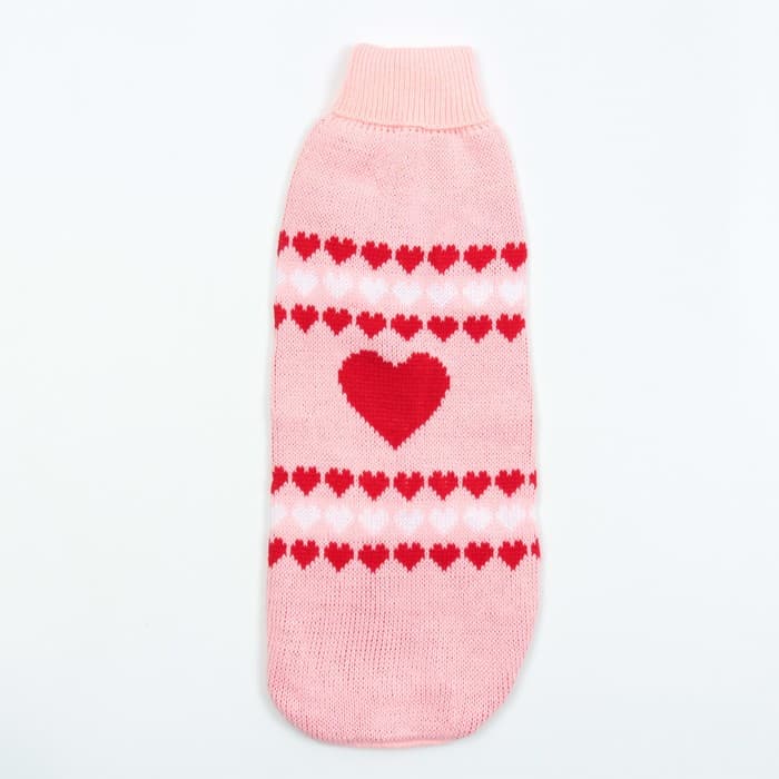 Свитер для животных, размер 18, ДС 50-65, ОШ 22-37, ОГ 38-53 см, расцветка МИКС