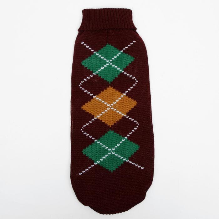 Свитер для животных, размер 18, ДС 50-65, ОШ 22-37, ОГ 38-53 см, расцветка МИКС