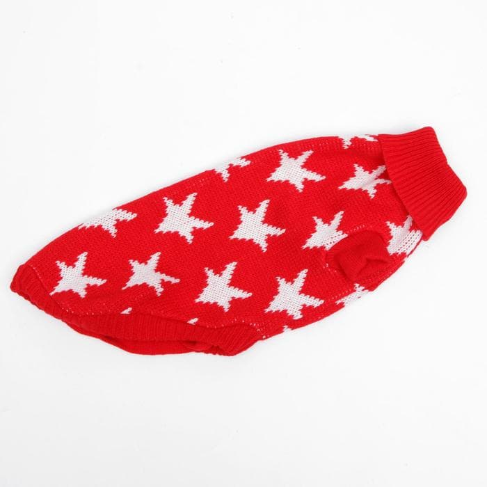 Свитер для животных, размер 18, ДС 50-65, ОШ 22-37, ОГ 38-53 см, расцветка МИКС