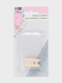 Лапка для швейных машин, для кожи, тефлоновая, 6 мм, 1.5×3.1 см