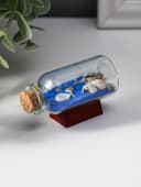 Фигурка «Сувенир в бутылке. Ракушки», 6×2.5×3.5 см, МИКС