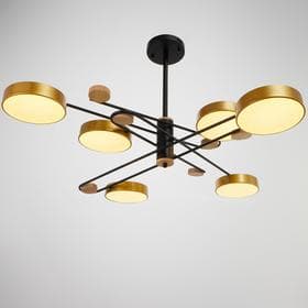 Светильник 35452/6 LED 144 Вт 3000-6000К черный-золото 112×96×22 см BayerLux