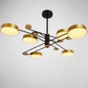 Светильник 35452/6 LED 144 Вт 3000-6000К черный-золото 112×96×22 см BayerLux