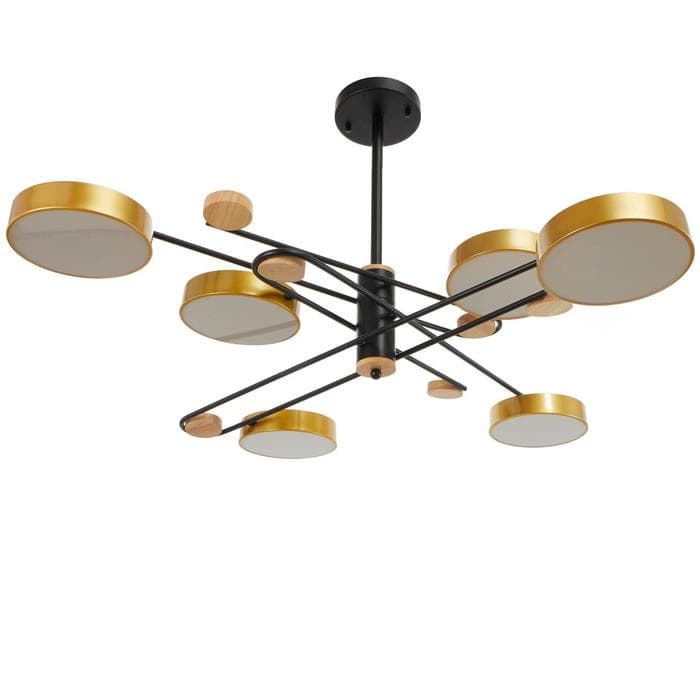 Светильник 35452/6 LED 144 Вт 3000-6000К черный-золото 112×96×22 см BayerLux