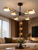 Светильник 35452/6 LED 144 Вт 3000-6000К черный-золото 112×96×22 см BayerLux