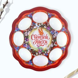 Подставка для яиц и кулича «Верба», на 8 яиц, d=25 см