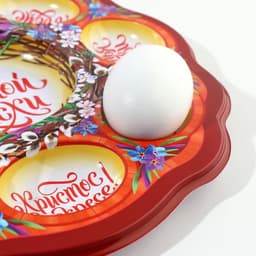 Подставка для яиц и кулича «Верба», на 8 яиц, d=25 см