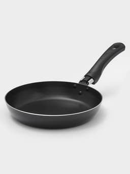 Сковорода Consul, d=20 см, пластиковая ручка, стеклянная крышка, антипригарное покрытие, алюминий, чёрная