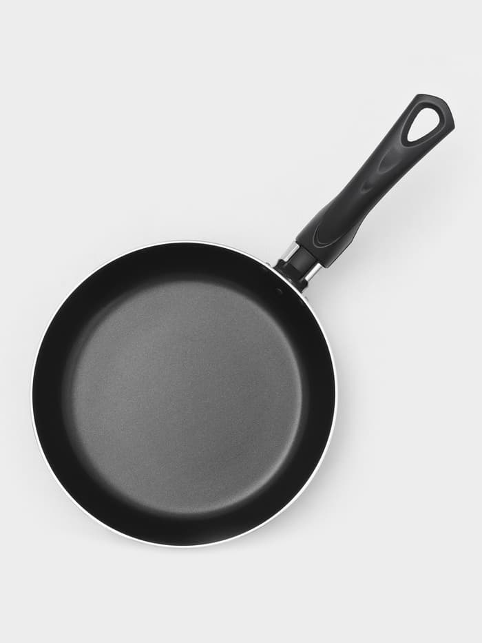 Сковорода Consul, d=20 см, пластиковая ручка, стеклянная крышка, антипригарное покрытие, алюминий, чёрная