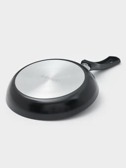 Сковорода Consul, d=20 см, пластиковая ручка, стеклянная крышка, антипригарное покрытие, алюминий, чёрная